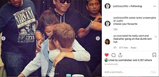  Justin Bieber just got busted for liking an Instagram photo where he was in Selena Gomez’s arms and giving her a kiss 