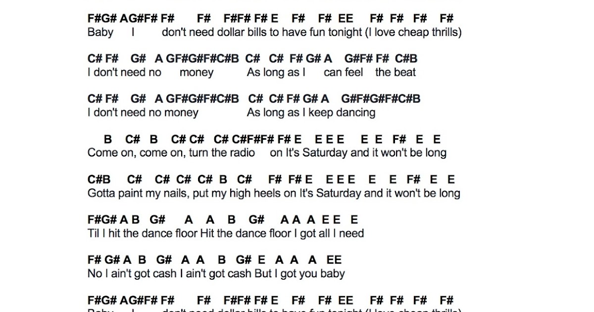 Flute Sheet Music Cheap Thrills
