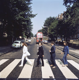 Nero E Metallo Rotondo Portachiavi Abbey Road Crossing 