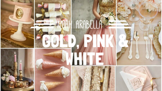 INSPIRAÇÃO | gold, pink & white