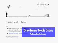 T-Rex Dino Runner, Game Oflline Legendaris Google Chrome T-Rex Dino Runner, Game Oflline Legendaris Google Chrome