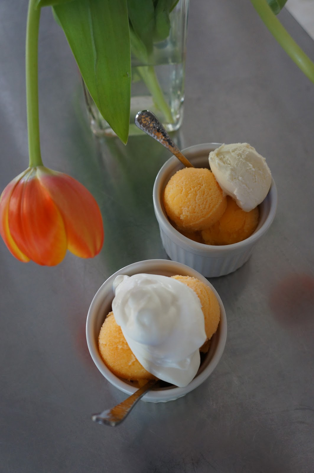 The Scarf and Stripe satsuma mandarin sorbet