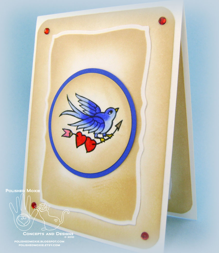 Handmade Tattoo Art Wedding Card and Kamikaze Crow Polished Moxie
