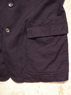 Engineered Garments "Baker Jacket in Navy Uniform Serge" Fall/Winter 2015 SUNRISE MARKET