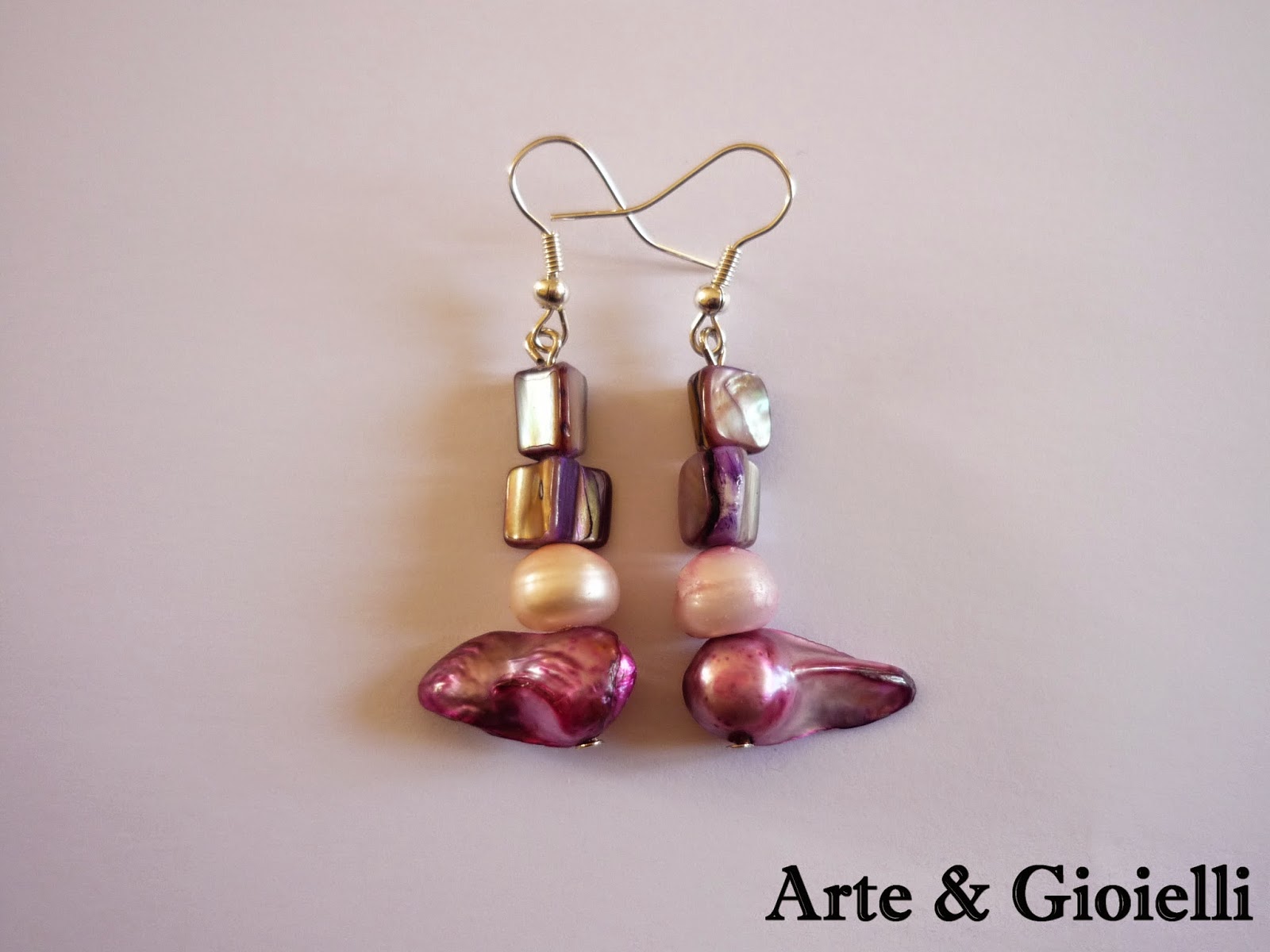 Orecchini Di Perle Di Fiume Arte & Gioielli: ORECCHINI IN PERLE DI FIUME