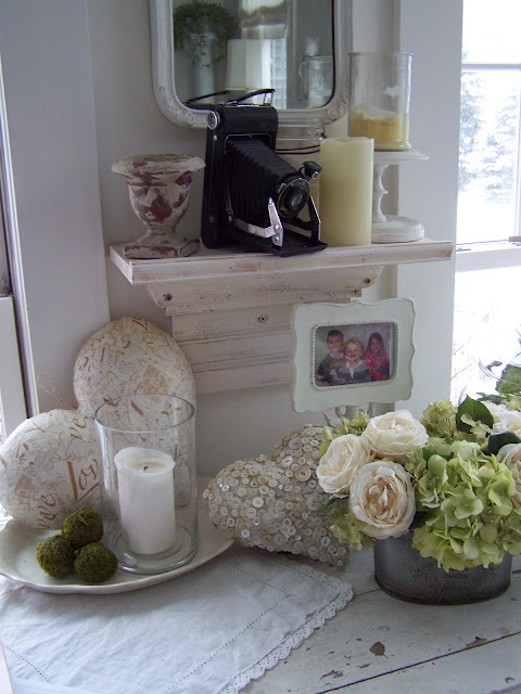 Neutral Valentine's Decorating