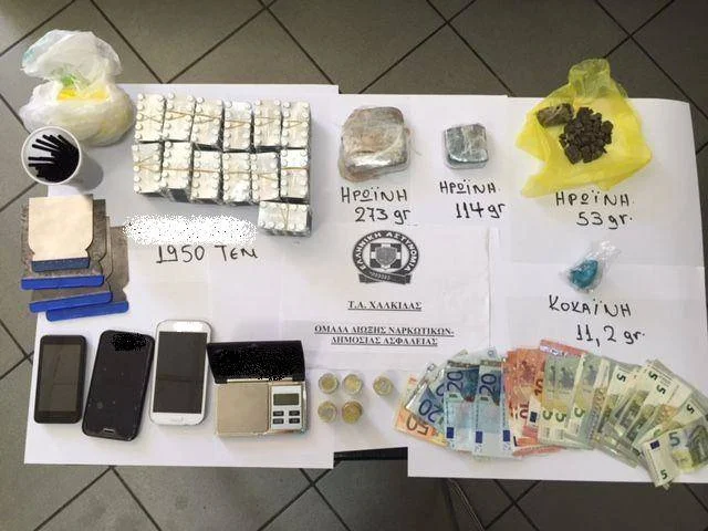 Χαλκίδα: Δυο συλλήψεις για εμπορία και διακίνηση ναρκωτικών (ΦΩΤΟ)