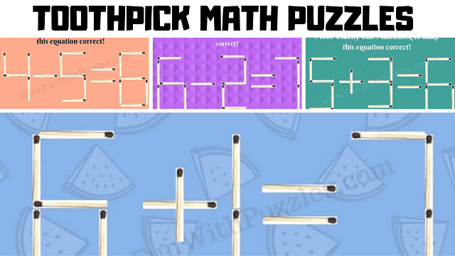 Fun Online Matchstick Math Puzzles: Correct the Equation!