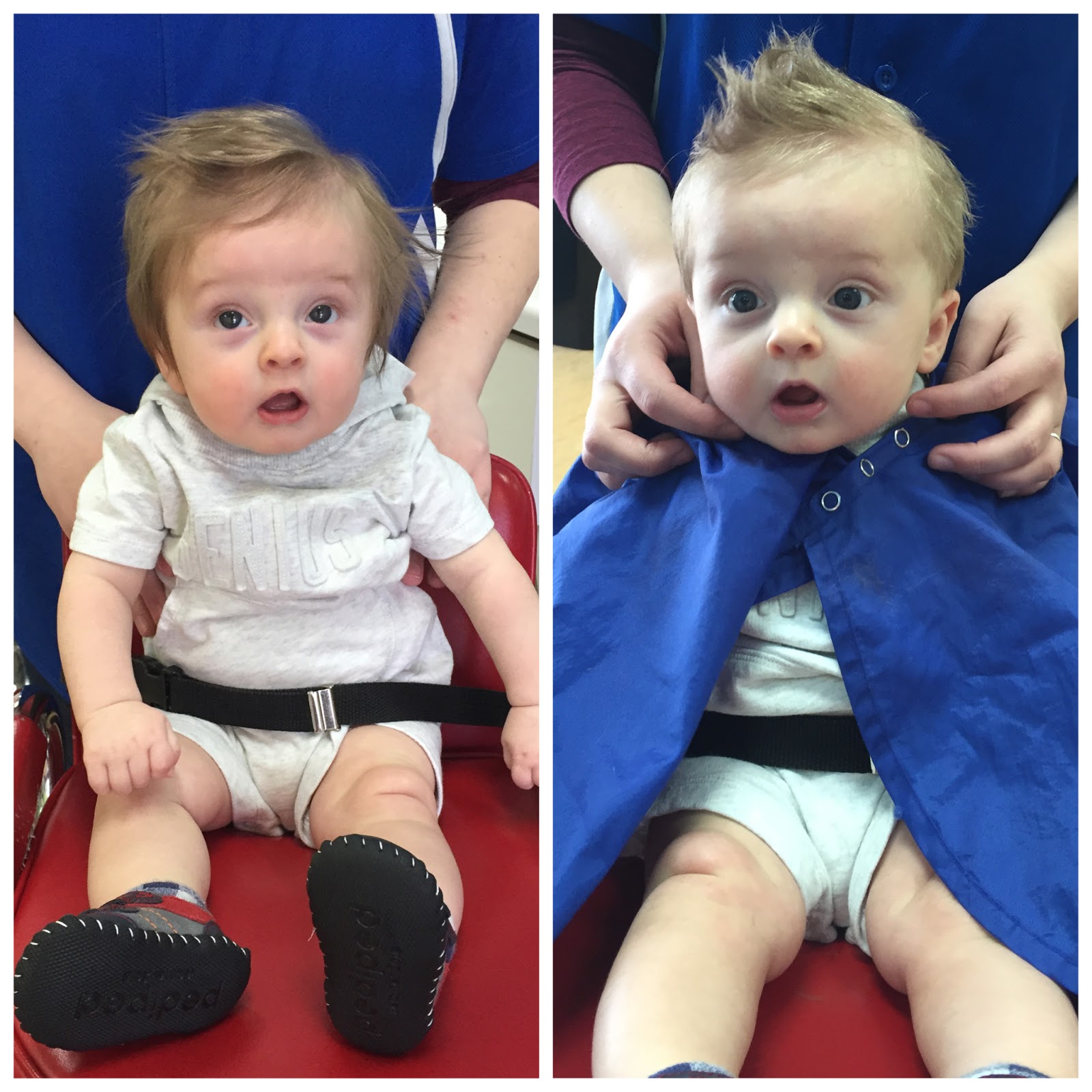 MINNESOTA BABY: Jimmy's first haircut.