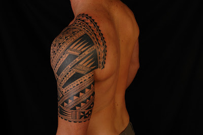 MAORI POLYNESIAN TATTOO: Polynesian Half Sleeve on Codie
