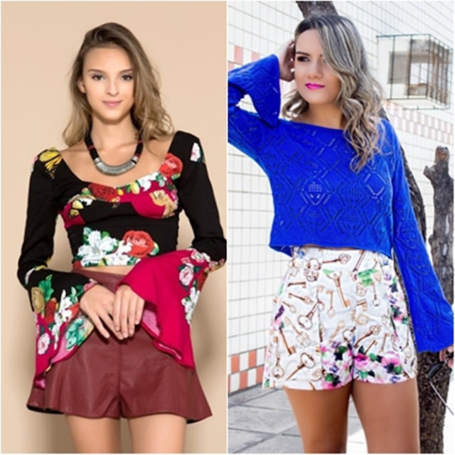 Resultado de imagem para look florido ombro a ombro com manga sino