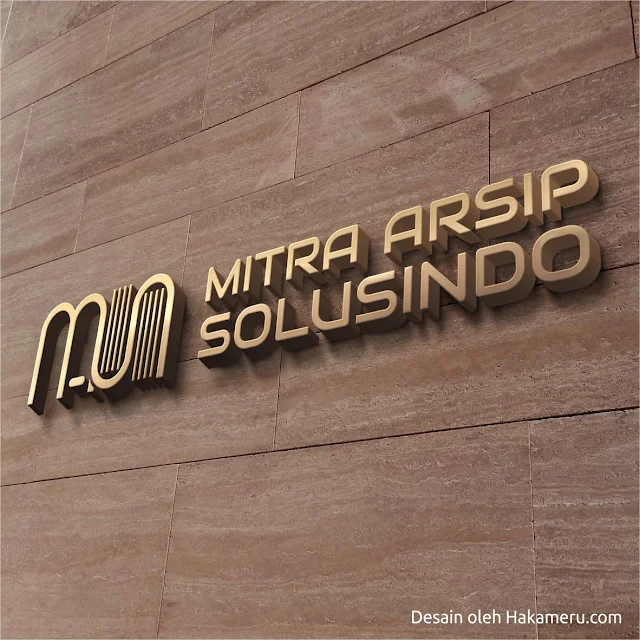 Desain logo untuk perusahaan penyedia jasa arsip PT Mitra Arsip Solusindo - Jasa Desain Grafis Online HAKAMERU