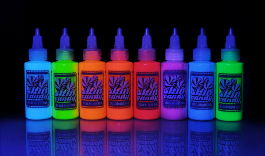 Tattoo Nerd: Things to Consider About UV Reactive (Blacklight) Tattoo Ink