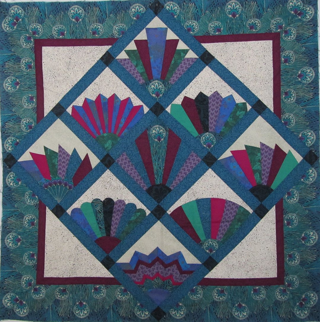 Quilts + Color Peacock Fan Quilt
