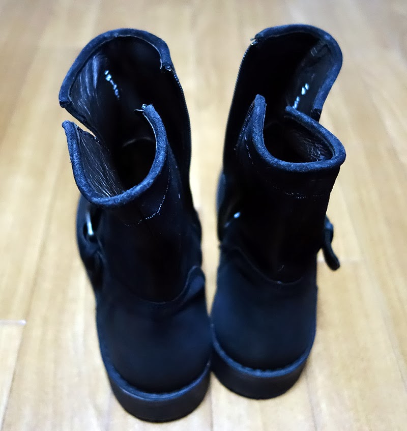 ゆるりブログ: [ボエモス] BOEMOS 黒のスエードブーツの着こなし（履きこなし）を考えてみる