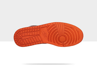 Air Jordan 1 Retro High OG Men's Shoe Blue/Orange, Style - Color # 555088-407