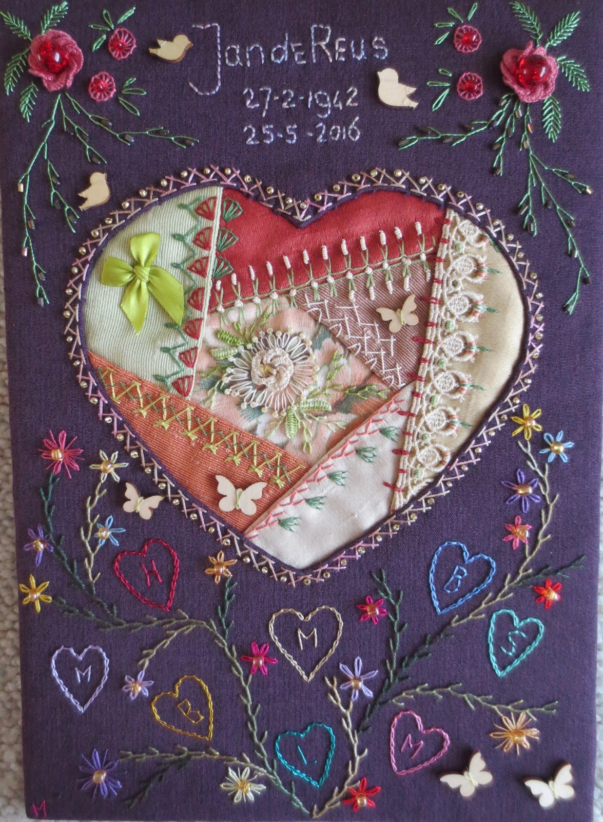 Margreet s Draadjespaleis My Memory Quilt For My BELOVED Husband JAN 