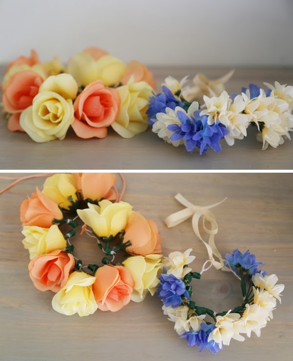 Acute Designs diy doggie flower crowns a wedding shower diy