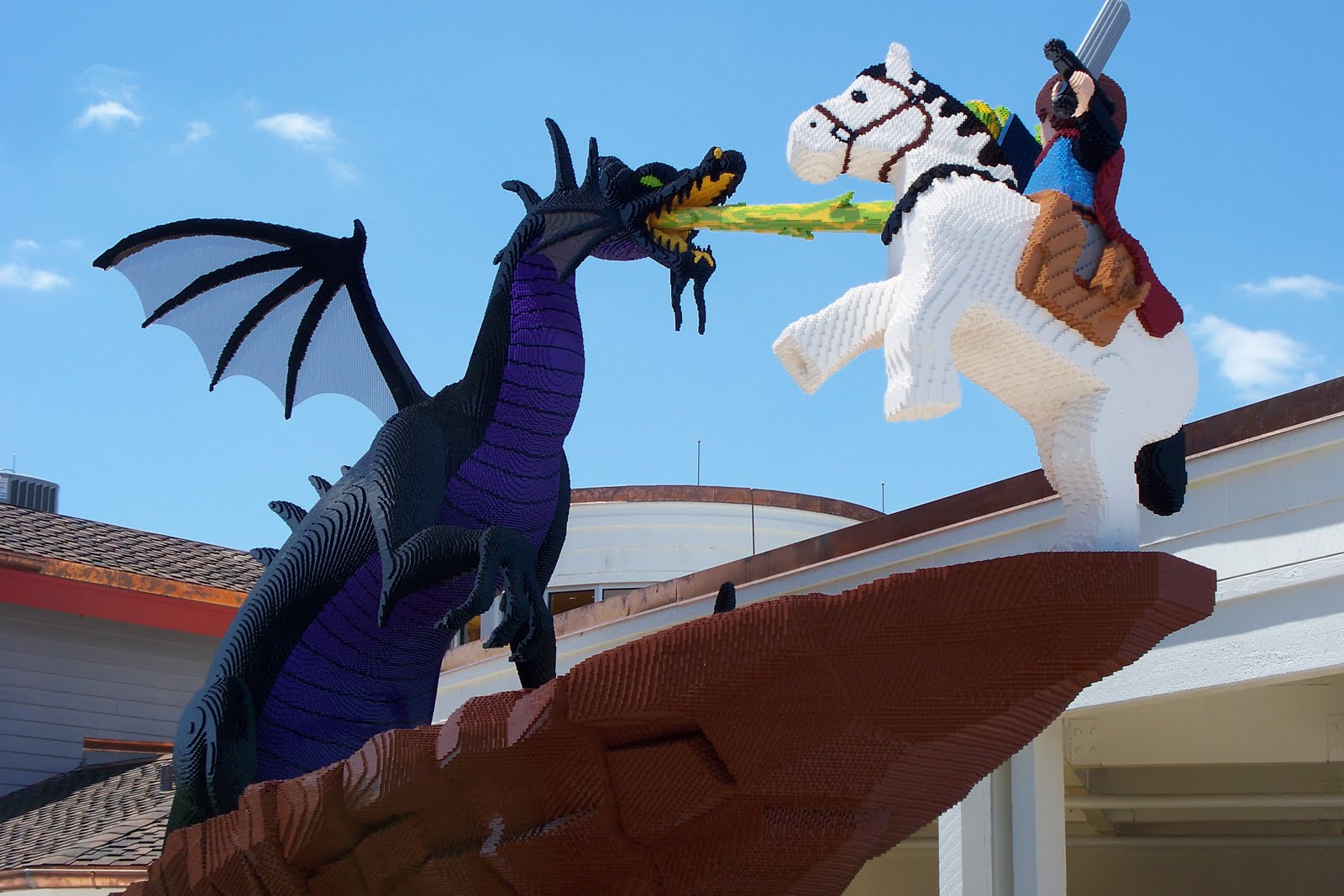 Looking For A Bird and a Birdie NEW LEGO SCULPTURES AT DOWNTOWN DISNEY