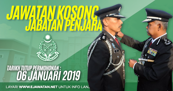 Jawatan Kosong Pegawai Penjara Gred Ka19 Jawatan Kosong Terkini Negeri Sabah