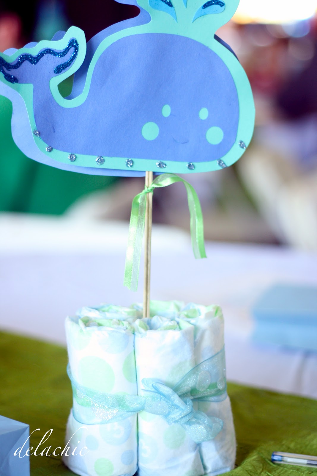 delachic Whale Themed Baby Shower