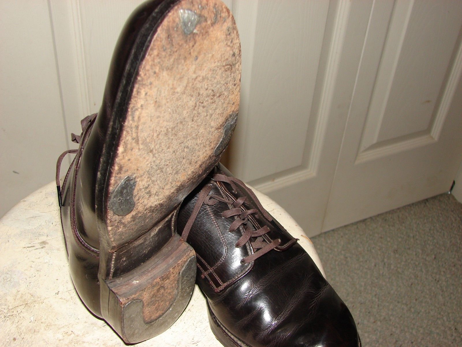 Marines In Forest Green WWII Marine Low Quarter Shoes Service Dress