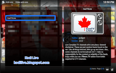 How To Install CanTVLive Addon For Kodi