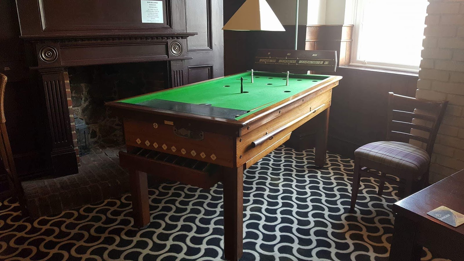 The Ham and Egger Files Bar Billiards at The Goose in Jersey