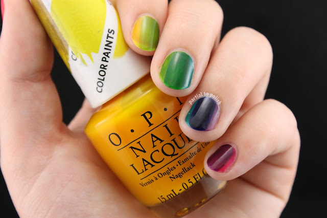 OPI Color Paints Rainbow Horizontal Gradient