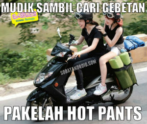 Dp Bbm Mudik Lebaran Lucu Gambar Meme Idul Fitri 2015