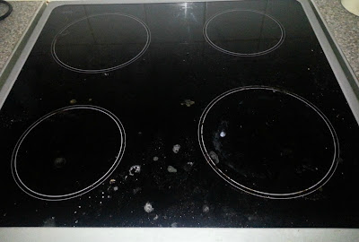 Dirty cooker hob