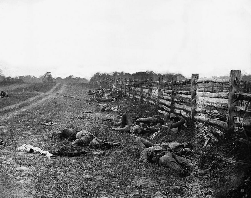 Top 100 Of The Most Influential Photos Of All Time - The Dead Of Antietam, Alexander Gardner, 1862
