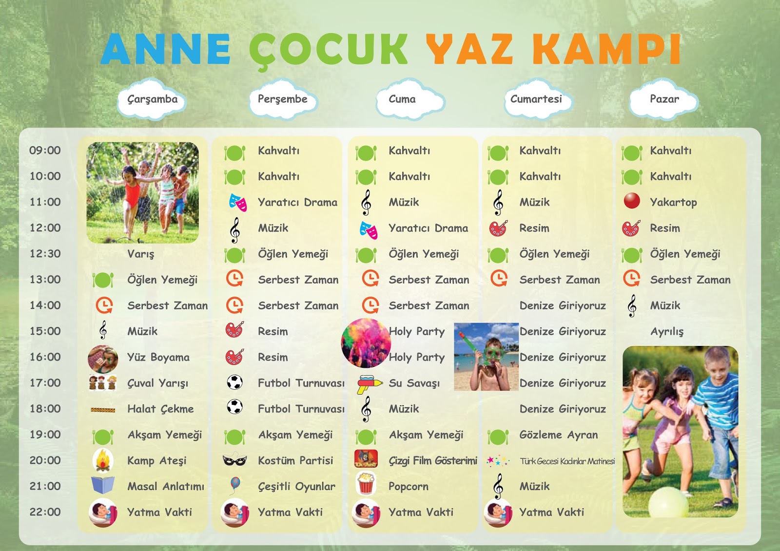 Anne Cocuk Yaz Kampi Kas Antalya