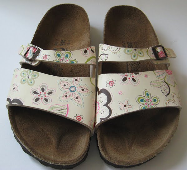 birkenstock arizona flower