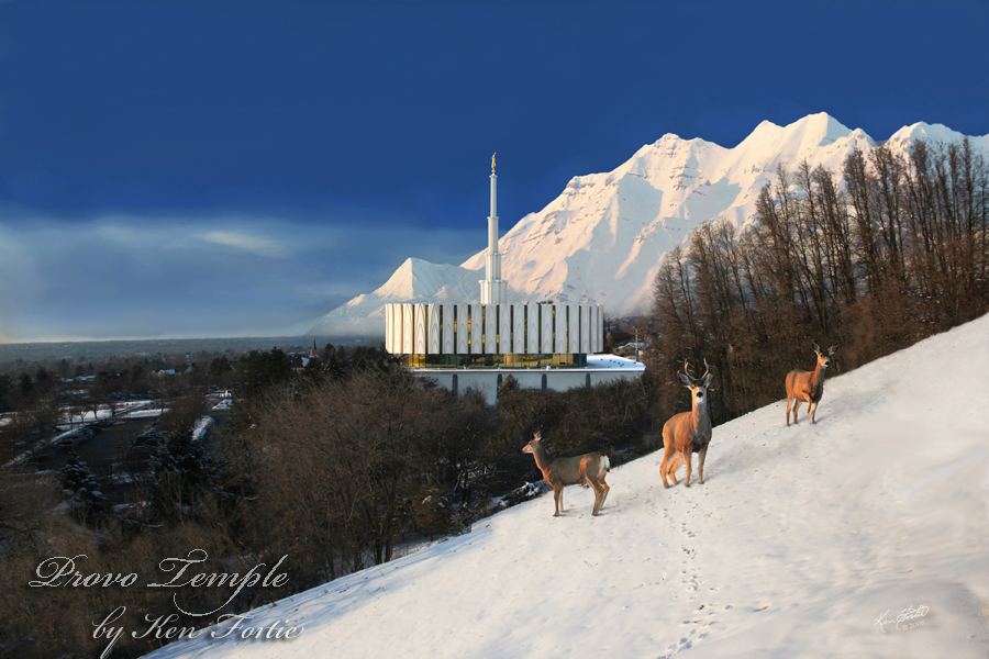 Temples by Ken Fortie: PROVO UTAH TEMPLE