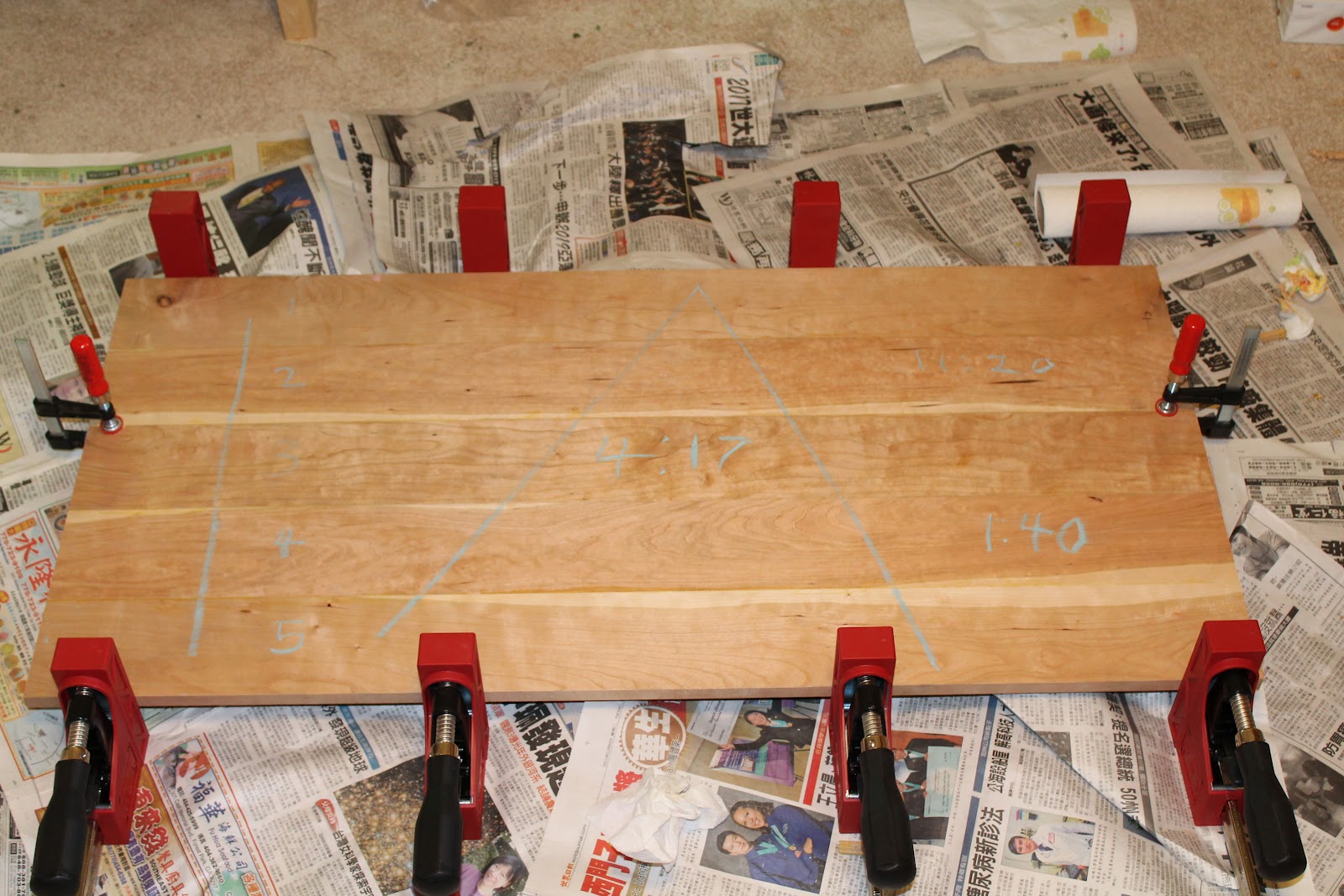 Table Top Glue Up F Wall Decoration