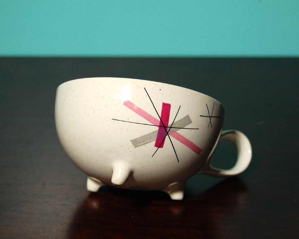 Life In The So-Called Space Age: Salem Hopscotch Pink Teacup and Creamer