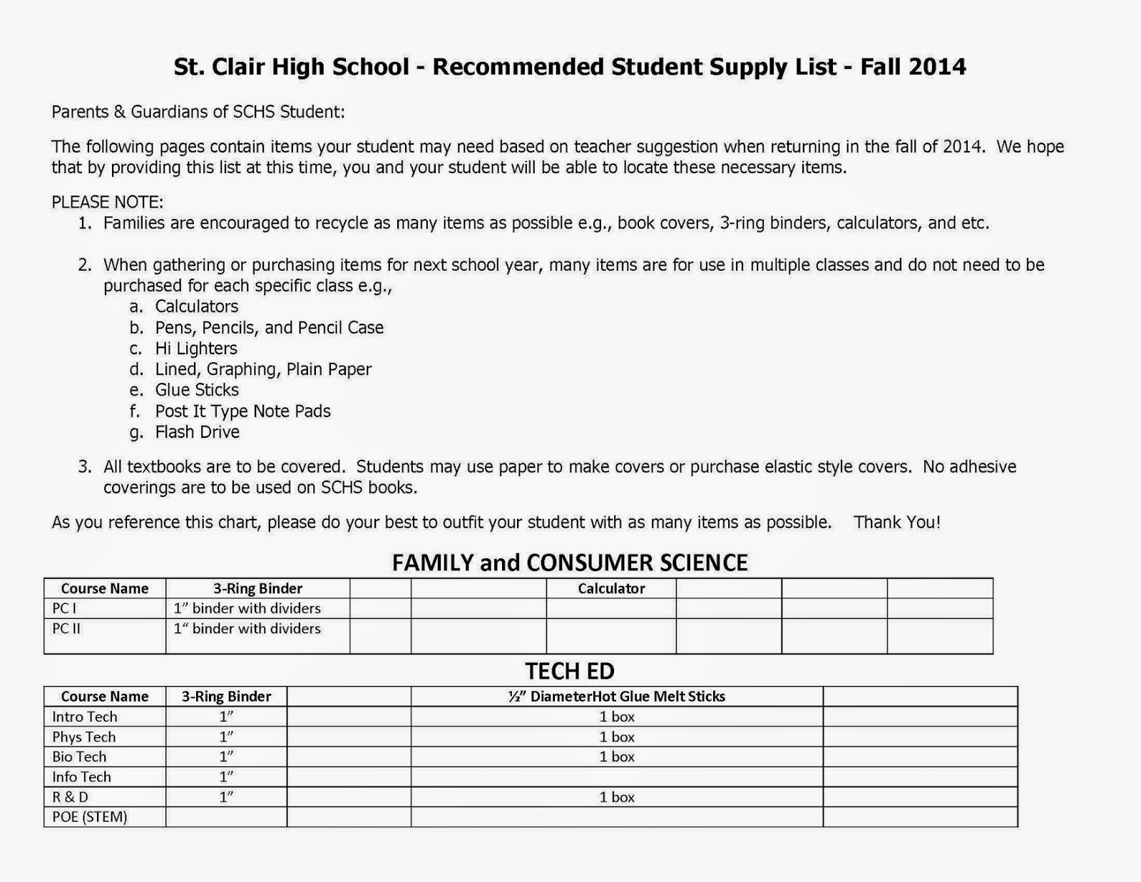 SCMS Happenings Soon to Be SCHS Freshmen