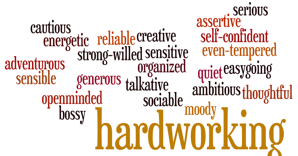 Image result for personality adjectives