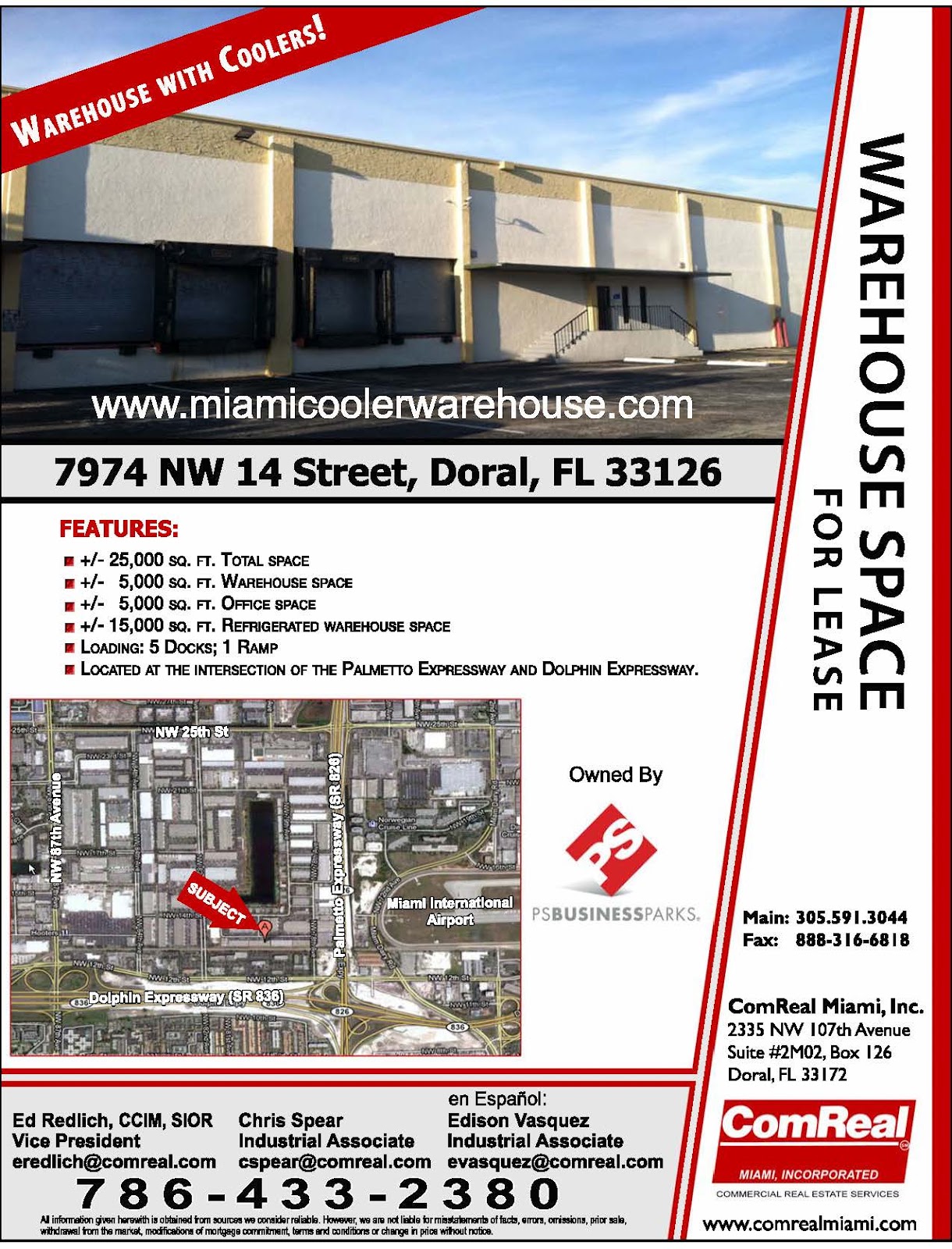 ComReal Miami Blog Cooler Warehouse Available For Lease in Doral MICC