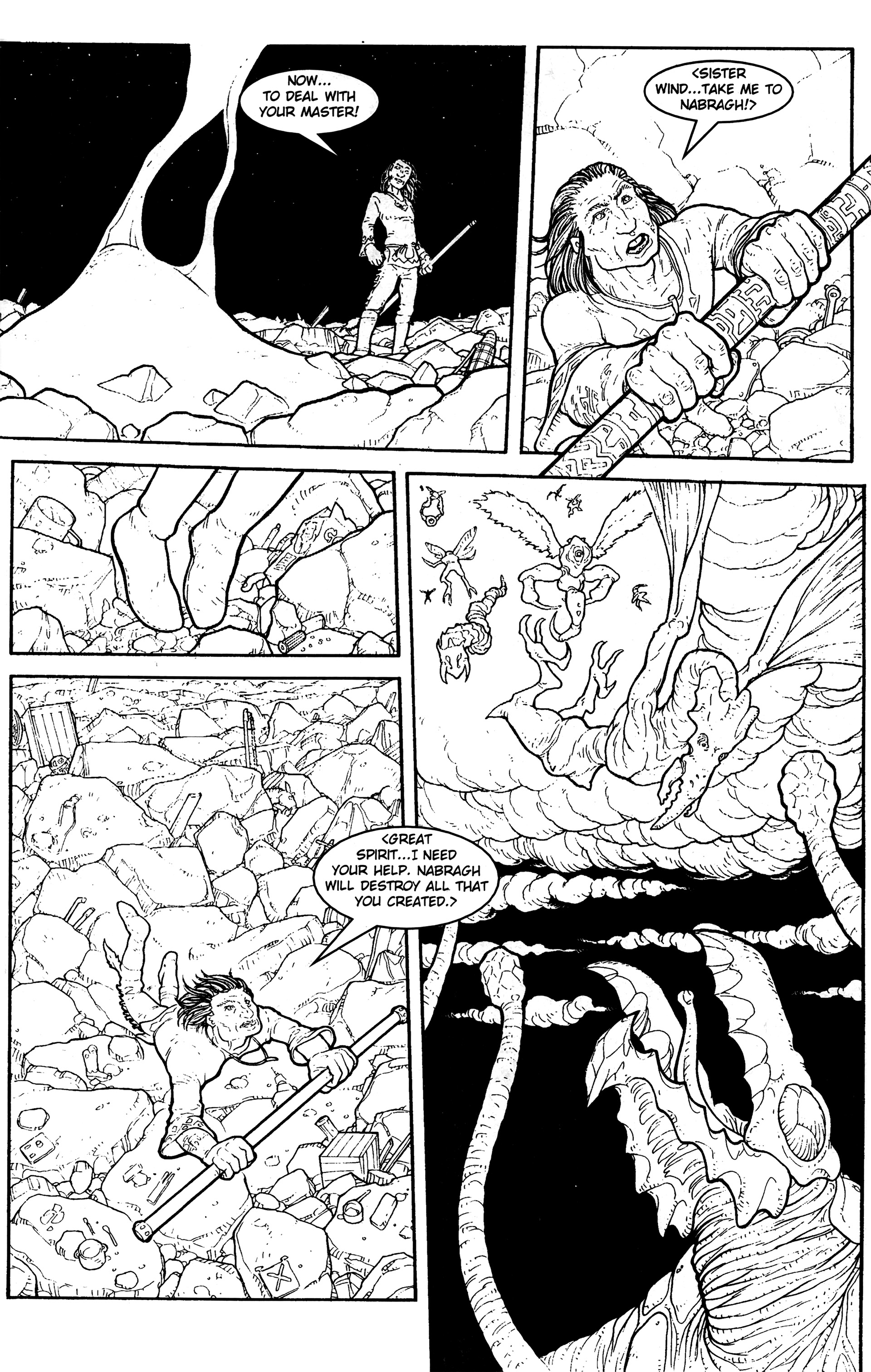 Read online Warrior Nun: Black & White comic -  Issue #17 - 13