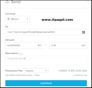 Send Bitcoin to PayWao