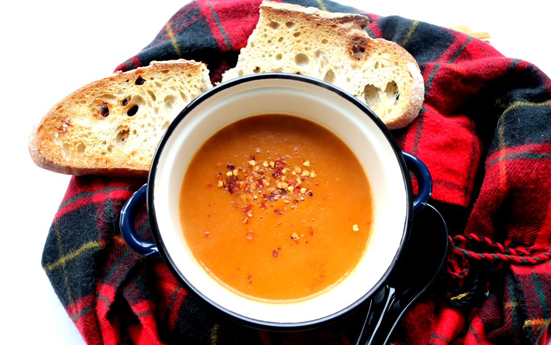 Spiced Winter Veg Soup (Vegan recipe)