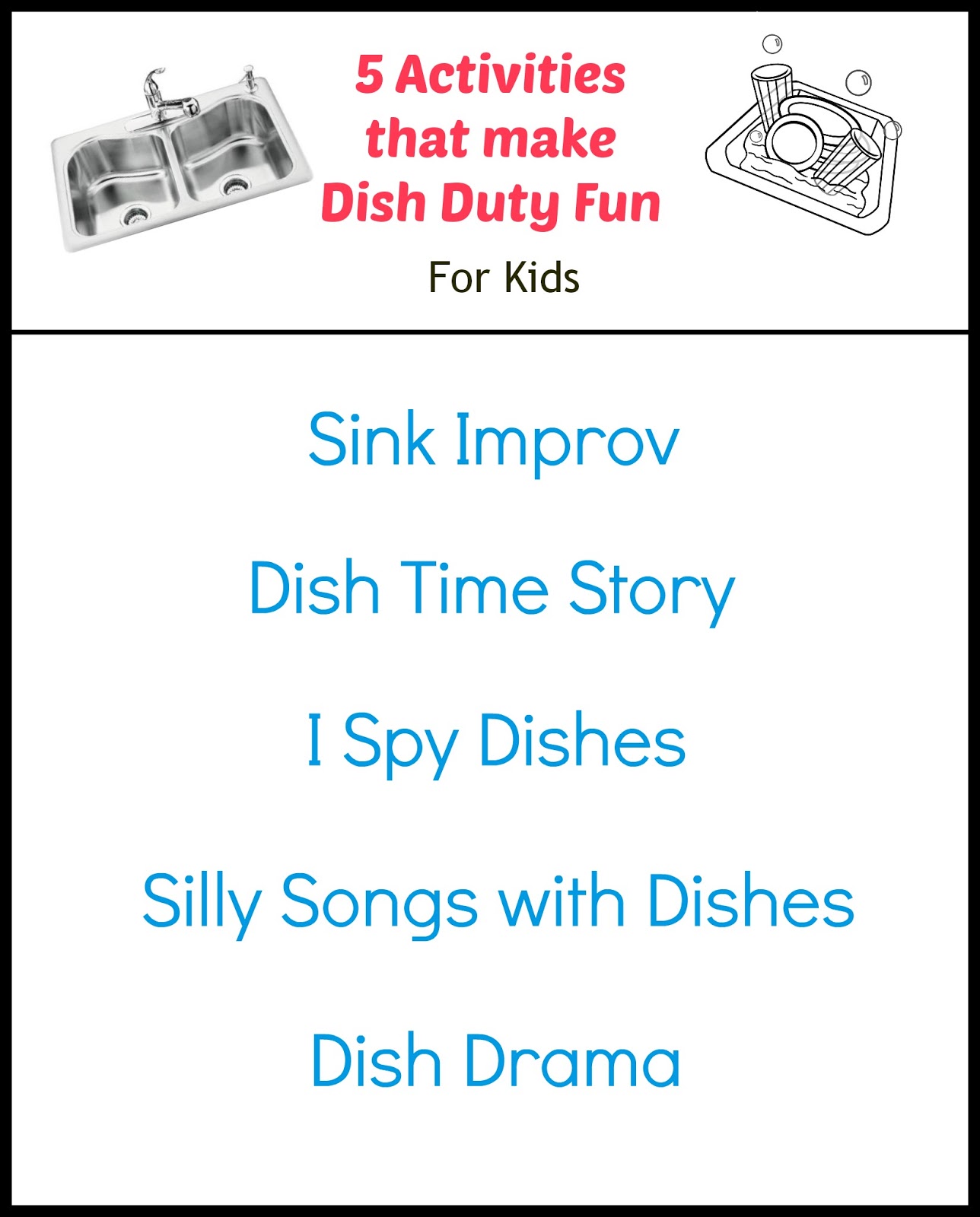 Planning Playtime 5 Activities to make Dish Duty Fun For Kids