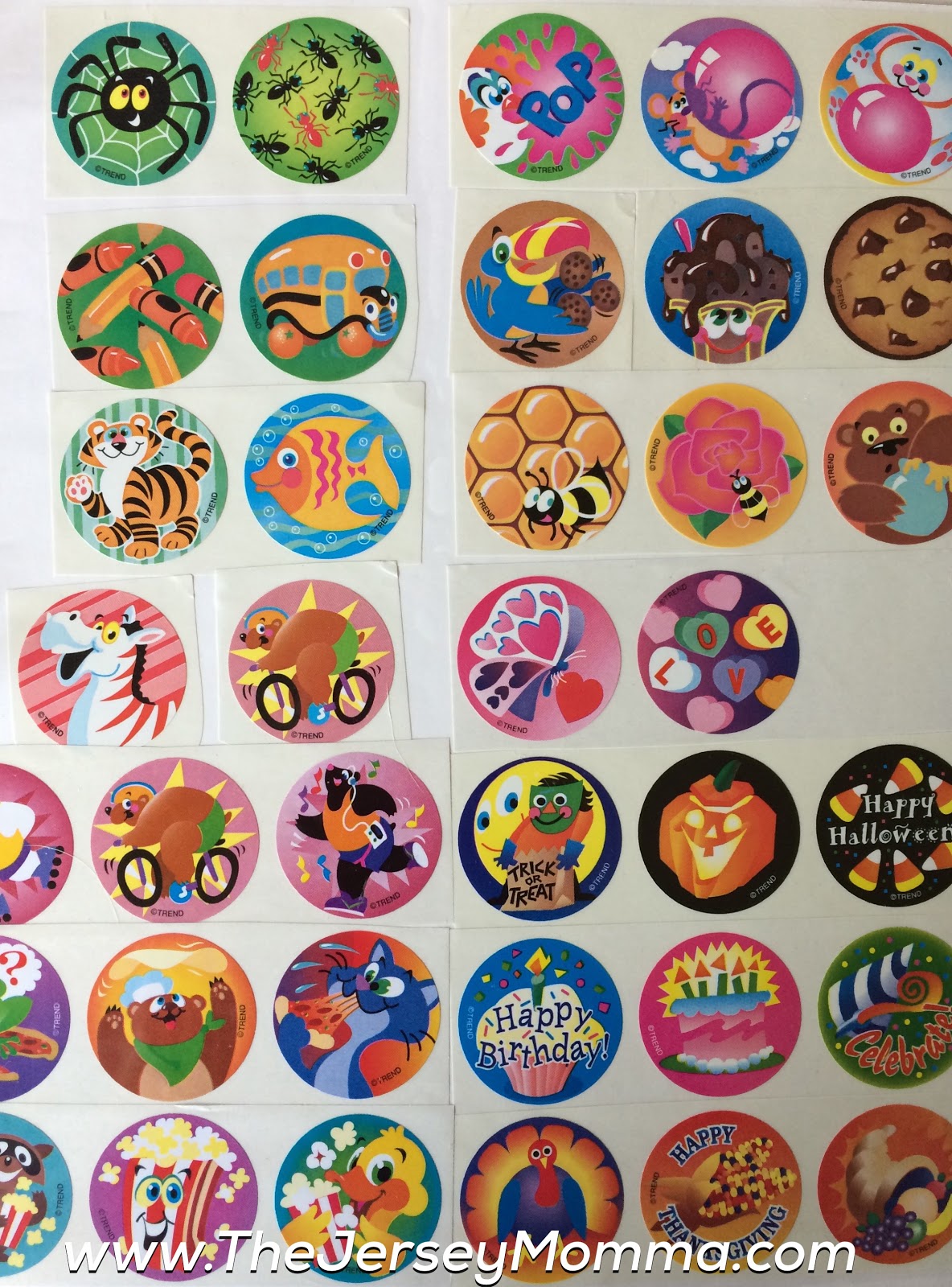 The Jersey Momma Scratch and Sniff Stickers 80's Flashback!