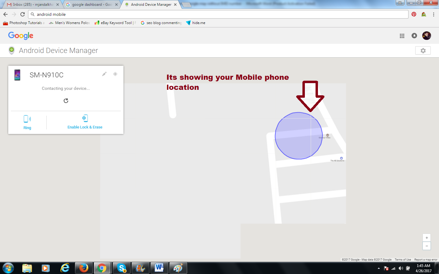 How to trace mobile phone location in google map without ...