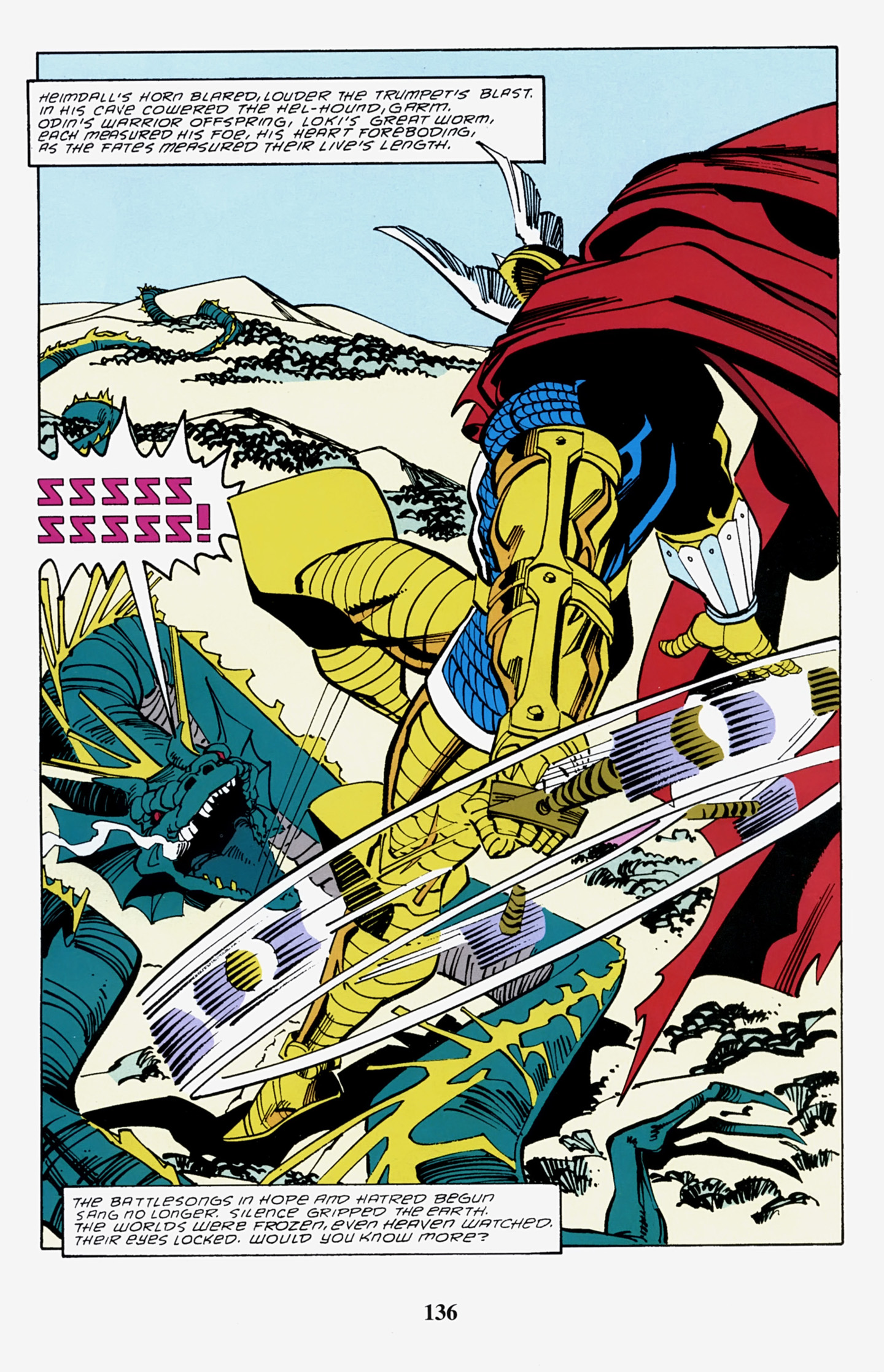 Read online Thor Visionaries: Walter Simonson comic -  Issue # TPB 5 - 136