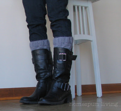 homespun living: thank you & a free boot cuff pattern