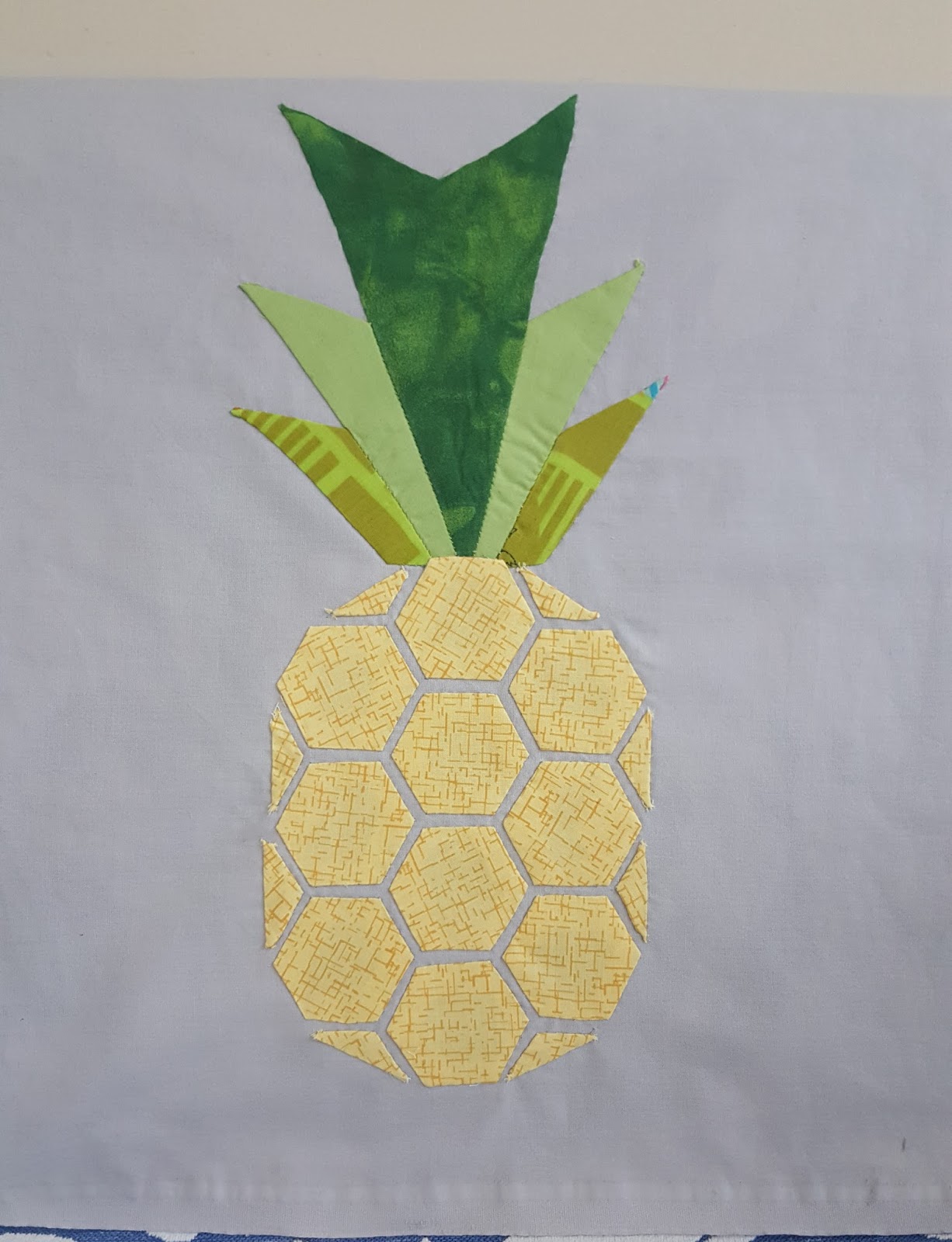 pineapple with hexagons quilt pattern tutorial All about patchwork