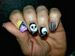 jack skellington halloween nails nail nightmare before mani